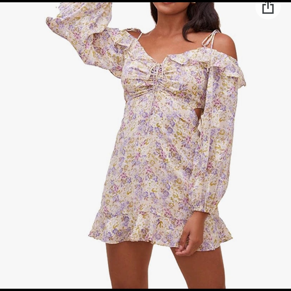 ASTR the Label floral off shoulder mini dress